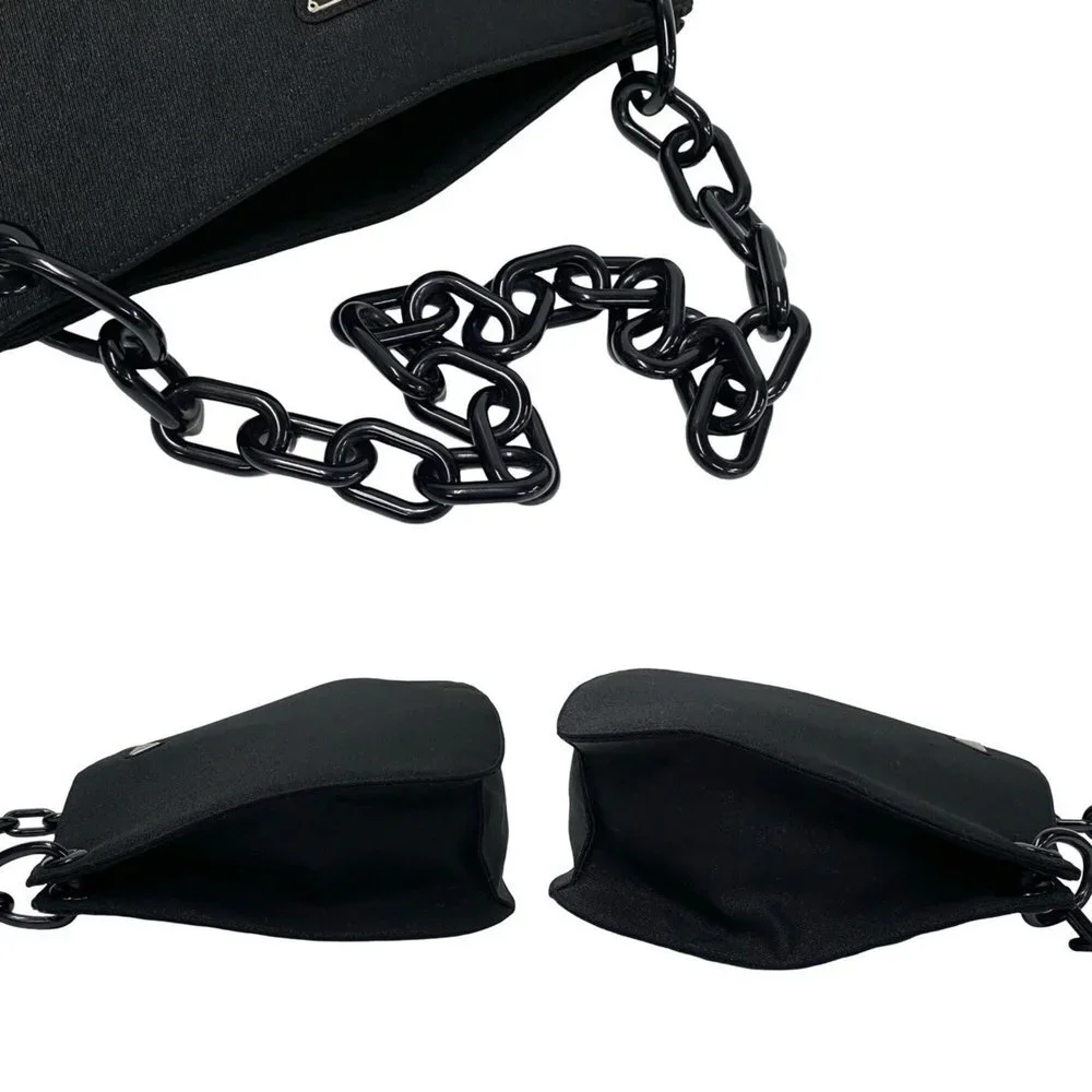 PRADA Black Canvas Shoulder Bag - Picture 5 of 9